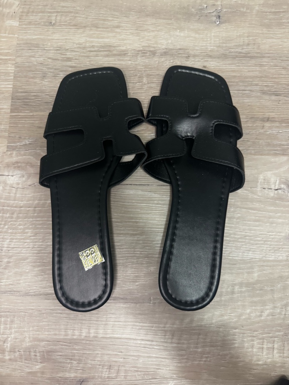 Women's Black Slide Sandals - Classic Open-Toe Comfort
